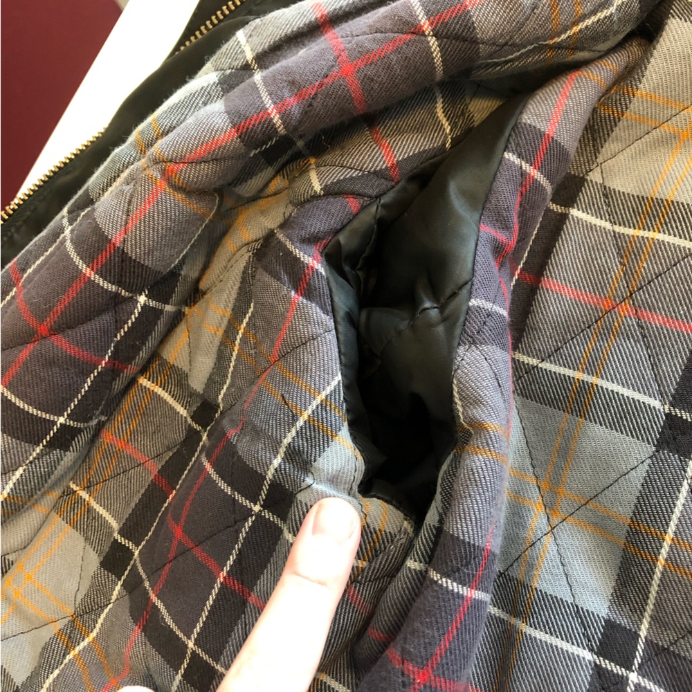 SOLD Barbour Kelsall Waxed Cotton Jacket US6/UK10 - Picture 9 of 11